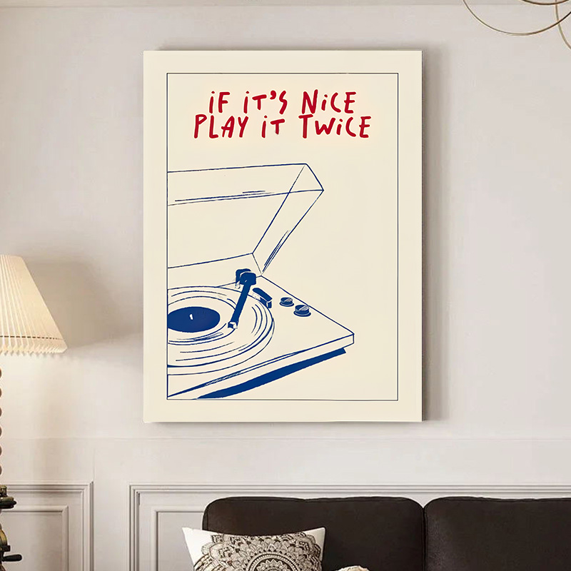 Home Decor Aesthetic Pinterest - Plakaty Retro Moda Estetyka Grafika na