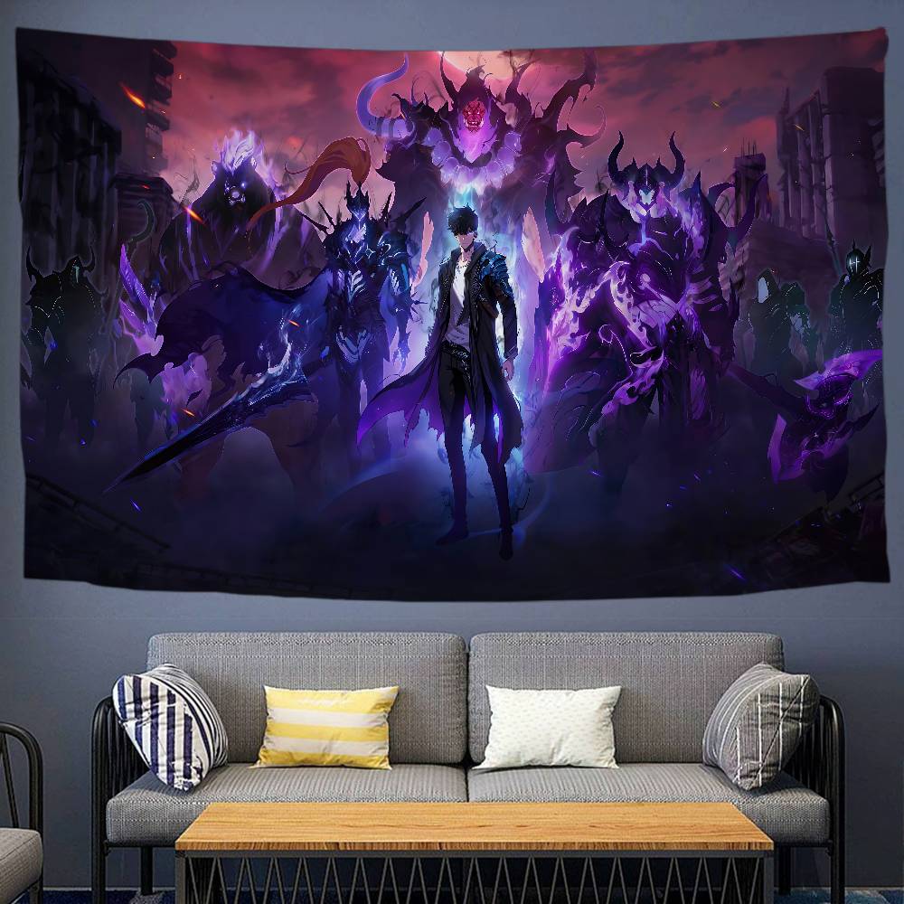 Home Decor Solo - Anime Solo Leveling Tapestry Cartoon Tapestry