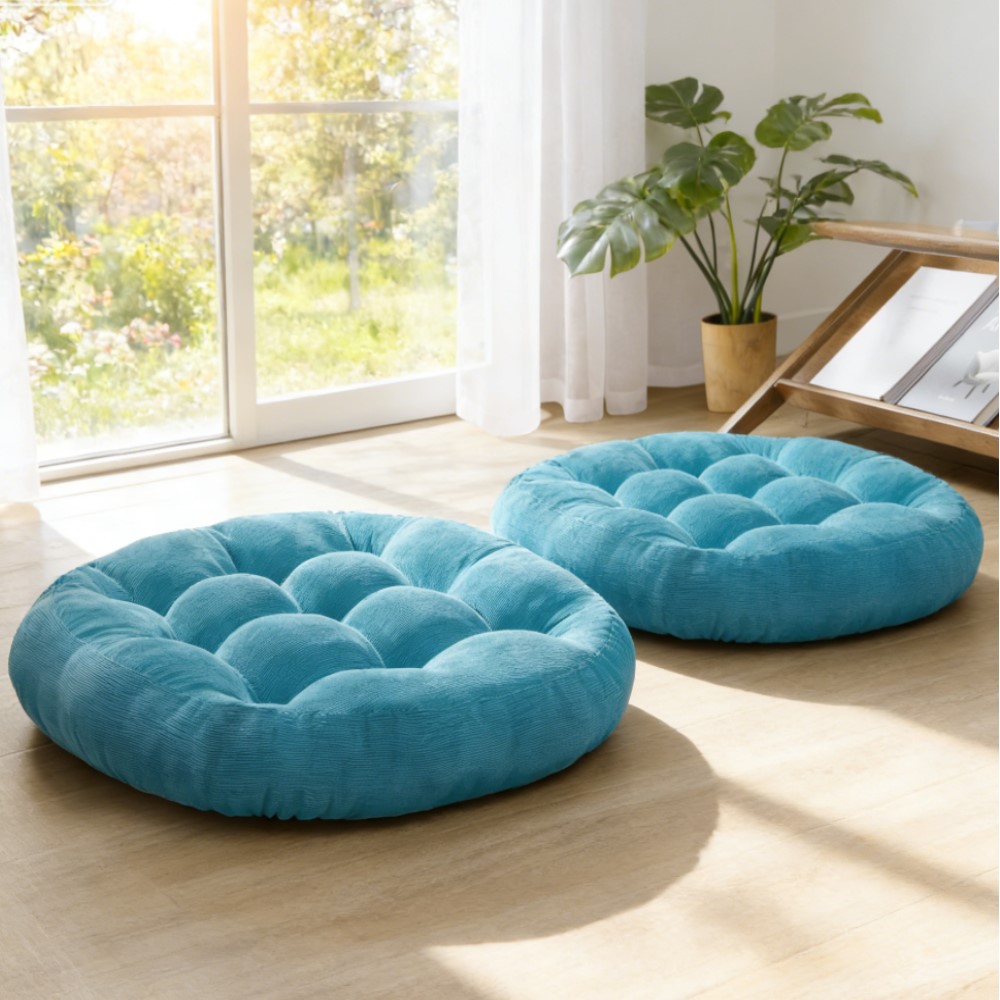 Home Decor Zen Style - Gruba, duża, okrągła poduszka, miękka i