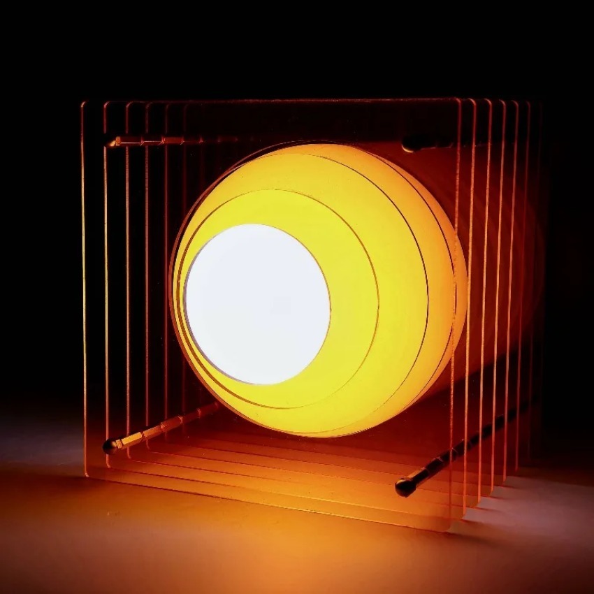 Home Decor Zone - DIY Akrylowa Lampa Księżycowa Tysiąc Warstw