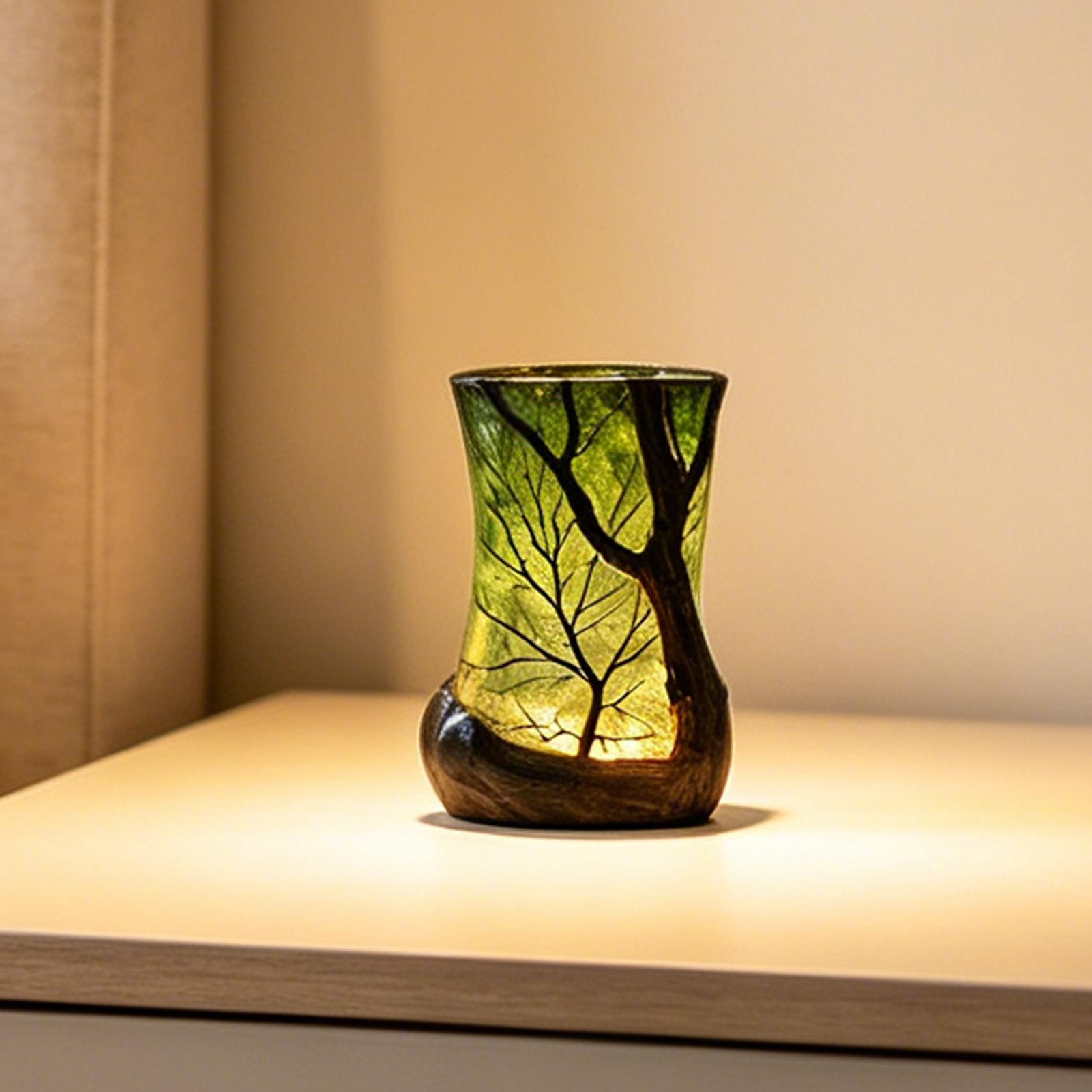 Home Decor Zone - Lampka nocna na stolik, lampka leśna,