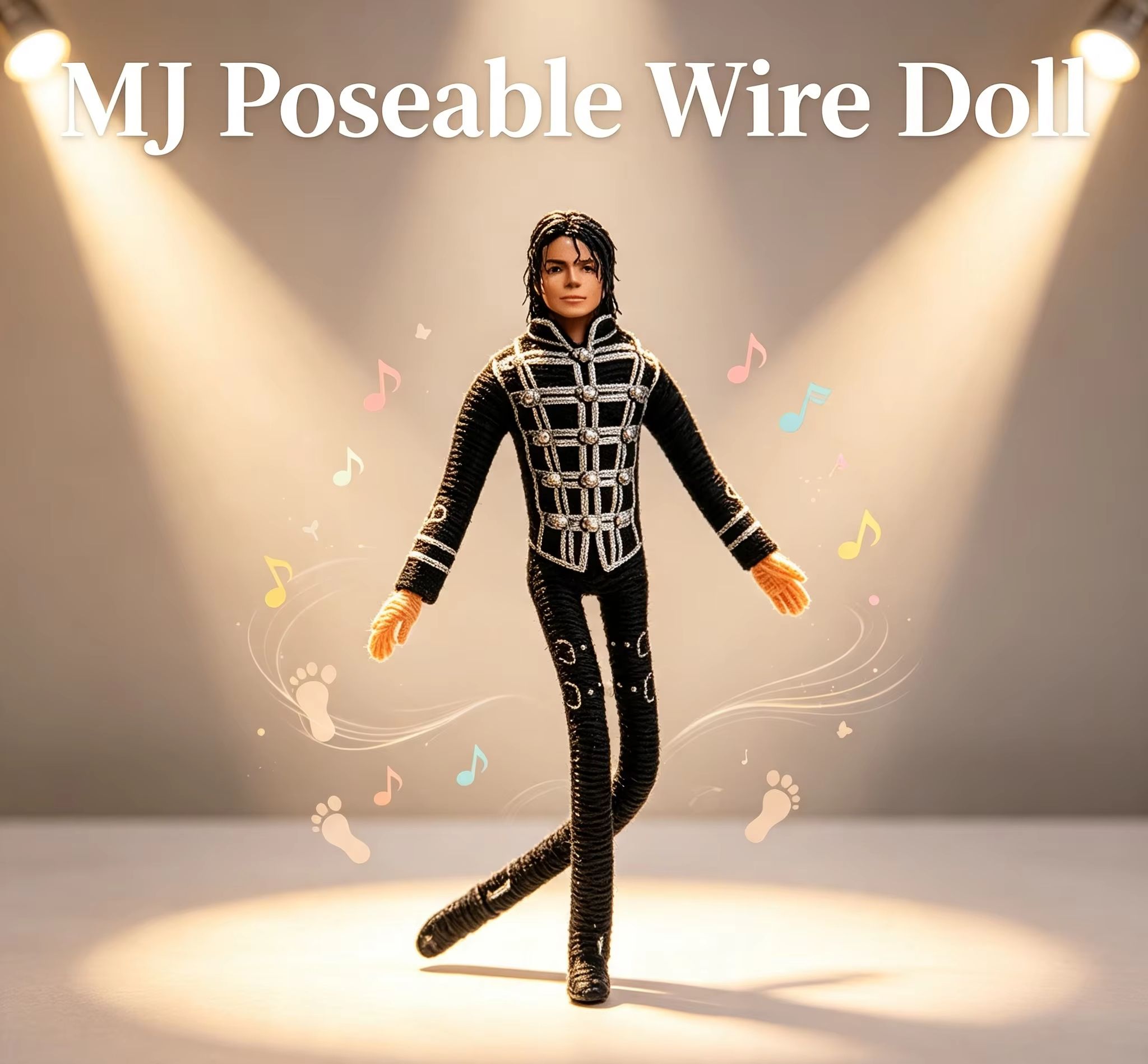 Home Decor Market - Michael Jackson Figurka z ruchomymi stawami,