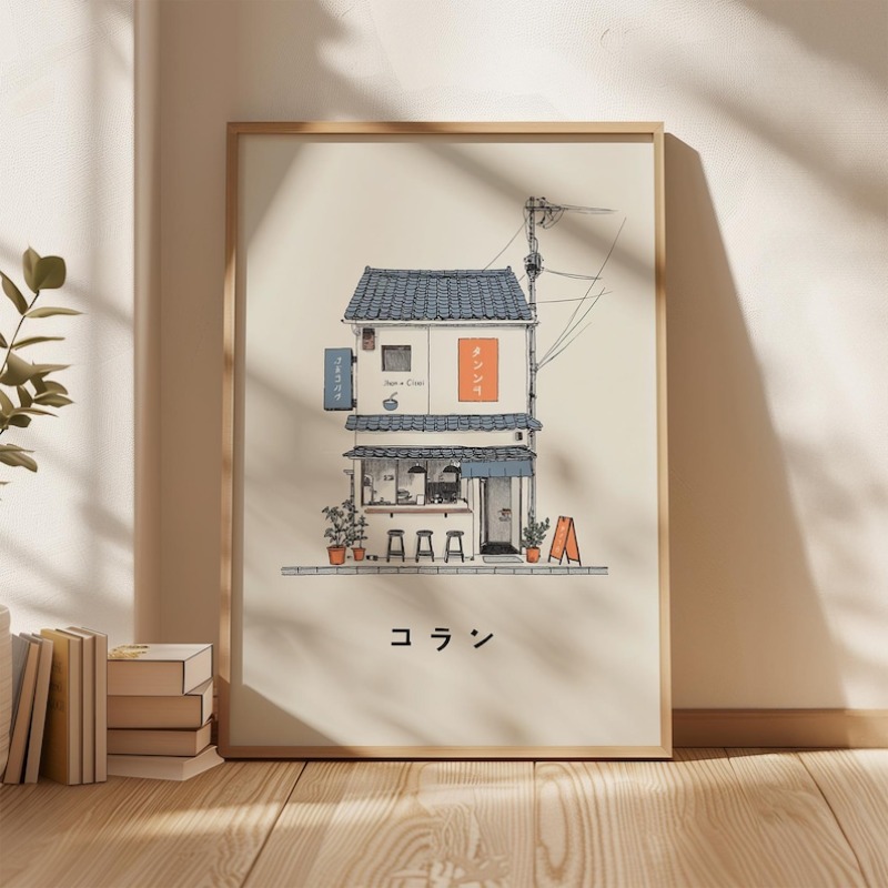 Home Decor Aesthetic Pinterest - 1 szt. Japoński Plakat na Płótnie