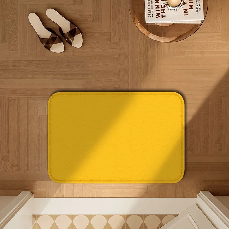 Home Decor Under 100 - 1 szt. Czysto Żółta Wzorzysta Mata
