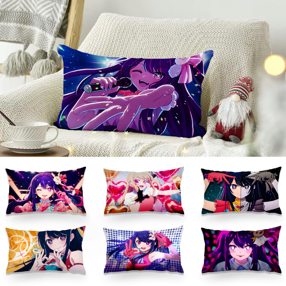 Home Decor Ai - Dwustronny nadruk prostokątna poduszka Anime śliczne