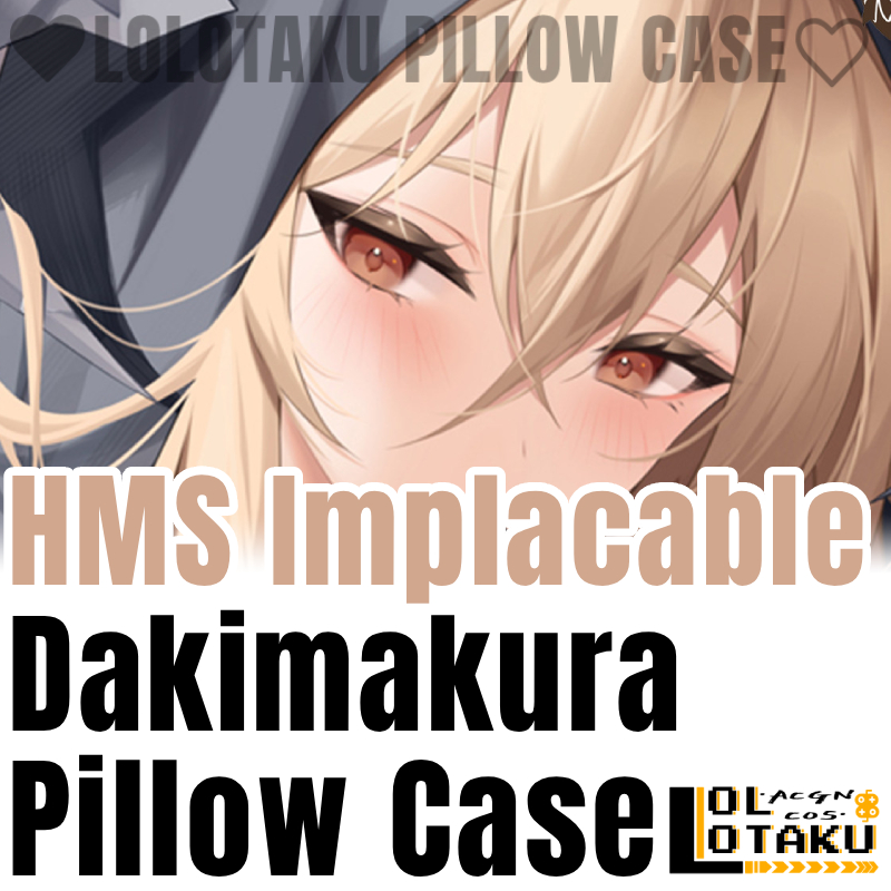 Home Decor Xmas - Poszewka Dakimakura HMS Implacable Azur Lane,