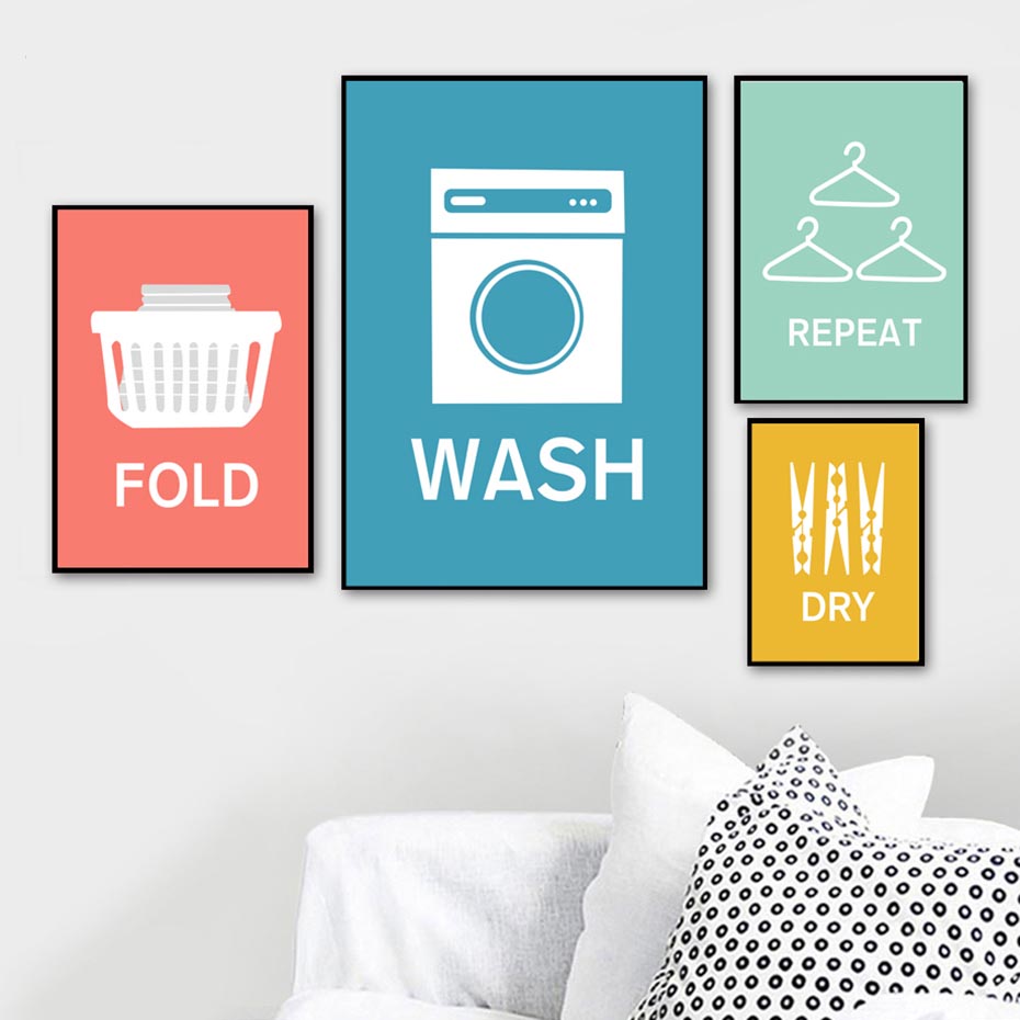 Home Decor Quotes On Wall - Home Decor Modern Laundry Room Nordic