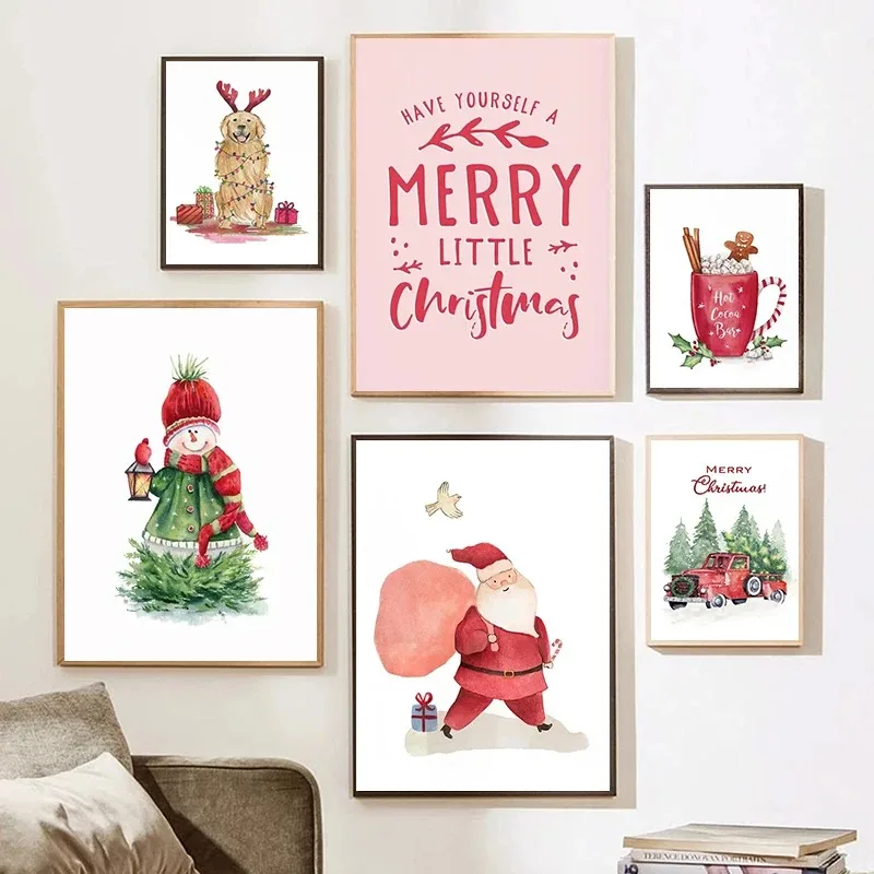 Home Decor Xmas - Kreskówkowe Świąteczne Choinki Skarpety Bałwanek Samochód