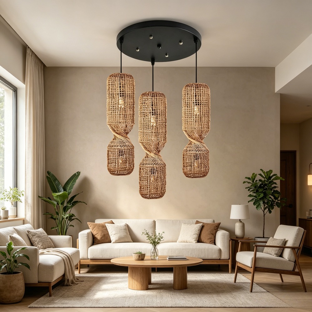 Home Decor Zen Style - Japońska lampa wisząca w stylu Wabi