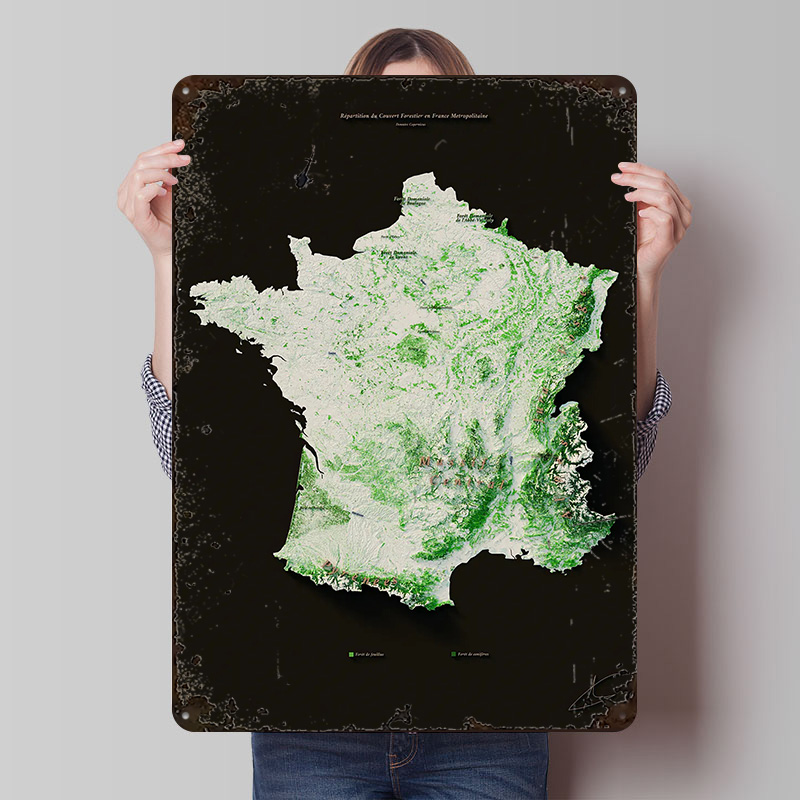 Home Decor Ai - Massifs Forestiers Fran? Plakat na zamówienie,