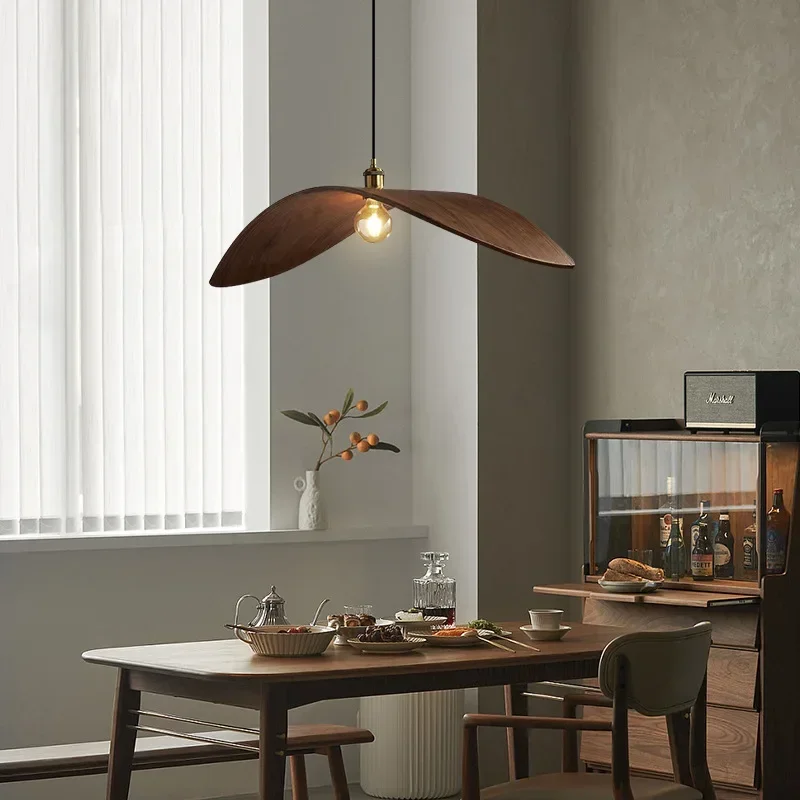 Home Decor Zen Style - Nowoczesne żyrandole z orzecha włoskiego Wabi