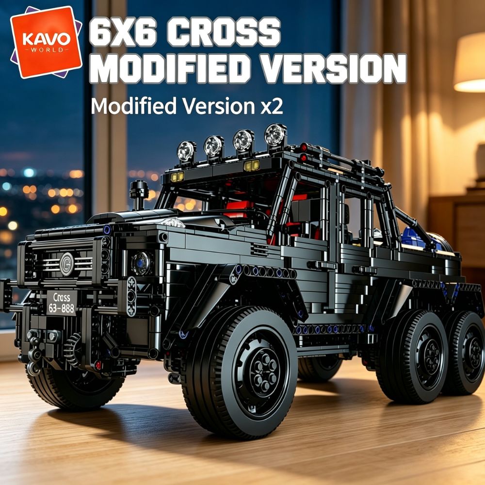 Home Decor Solo - KAVOWORLD 6x6 Ciężki Samochód Terenowy z