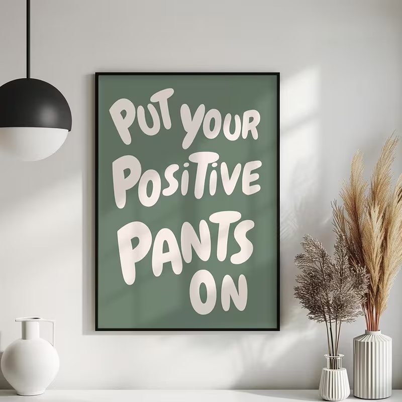 Nowoczesny Zielony Obraz na Pł – Home Decor Quotes On Wall recenzja i cena