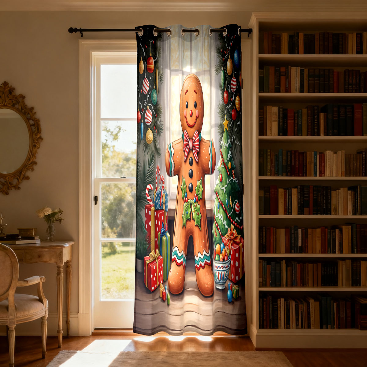 Świąteczna Zasłonka z Panem Pi – Home Decor Xmas recenzja i cena