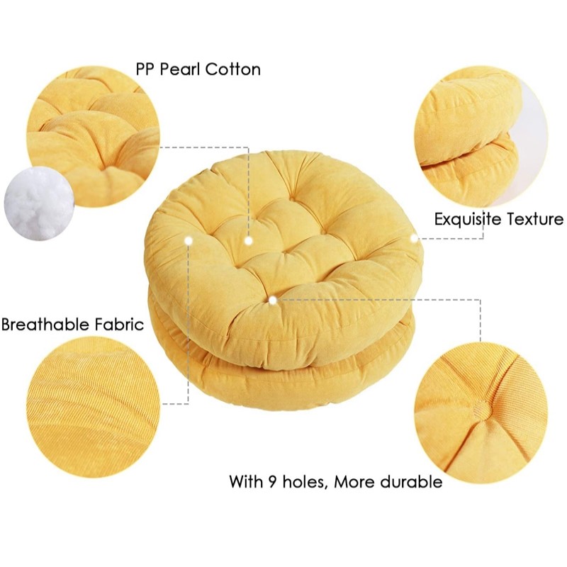 Gruba, duża, okrągła poduszka, – Home Decor Zen Style recenzja i cena
