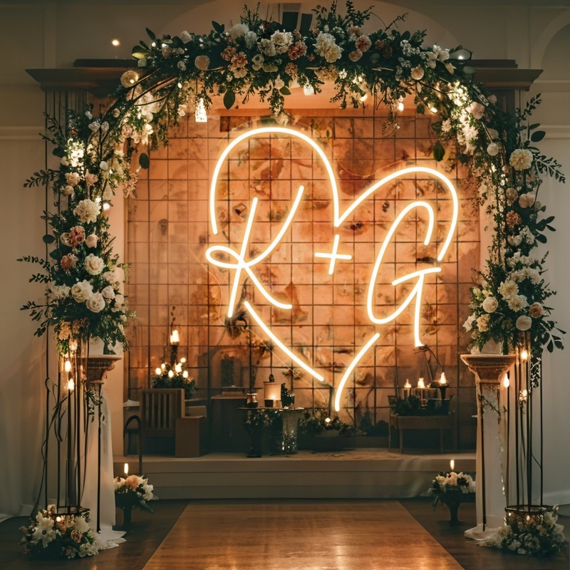 Neon LED w kształcie serca z i – Home Decor Rustic recenzja i cena