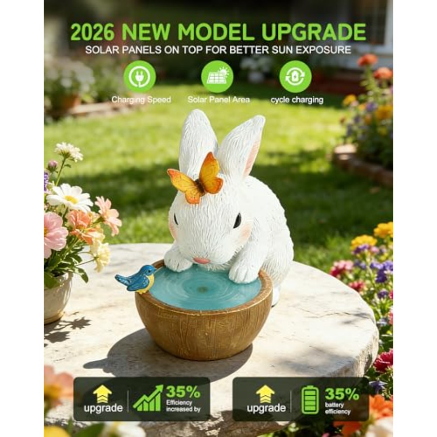 Solarna Statuetka Królika do O – Home Decor Statue recenzja i cena