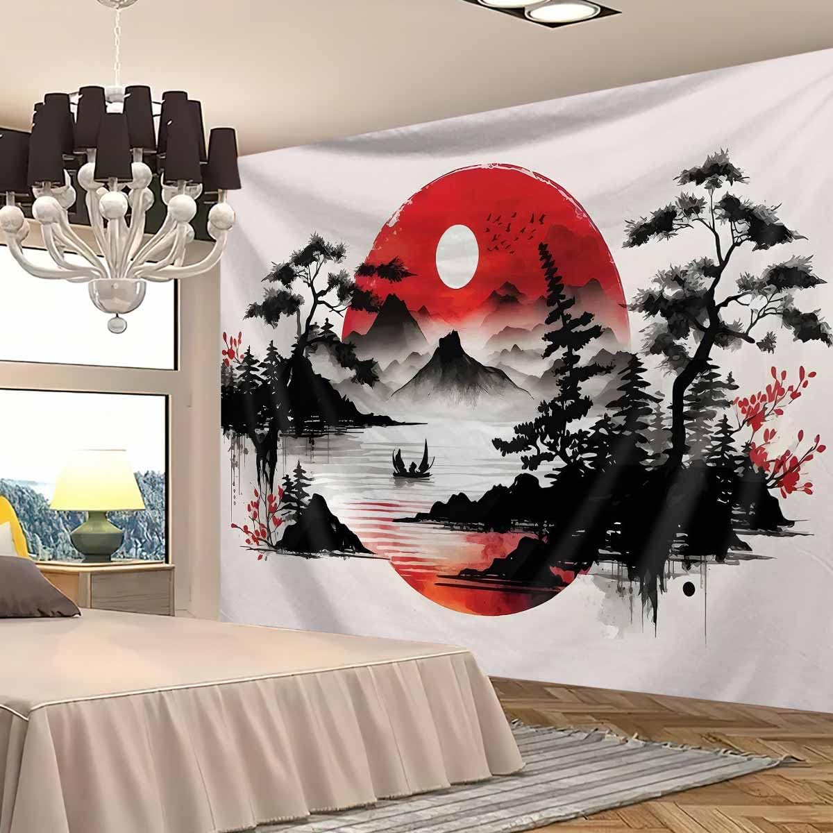 Japońska gobelina z górskim kr – Home Decor Zen Style recenzja i cena