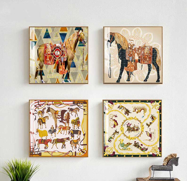Nowoczesne Konie Obrazy Na Płó – Home Decor Hermes recenzja i cena