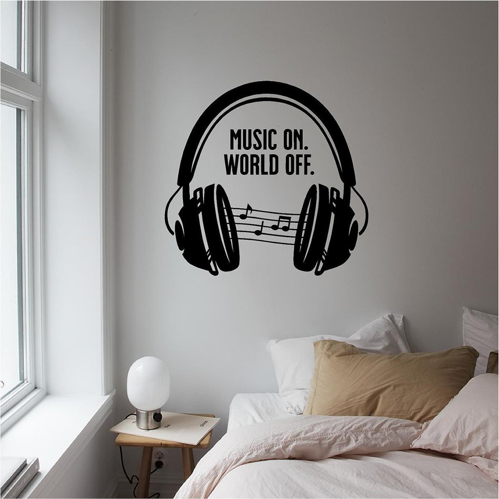 Muzyczny zestaw słuchawkowy na – Home Decor Quotes On Wall recenzja i cena
