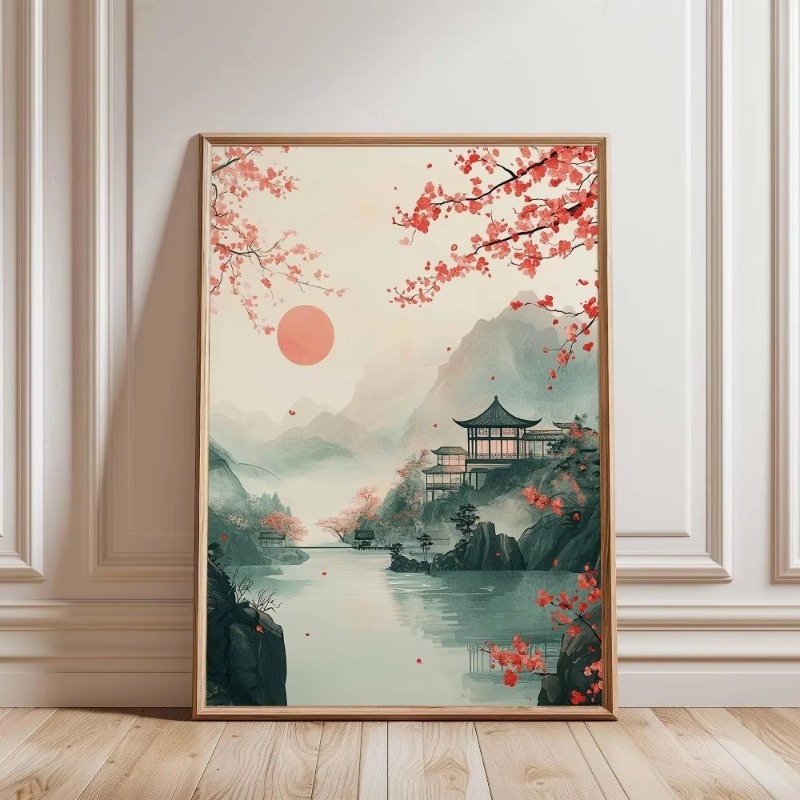 Retro Japoński Las i Ryby Koi  – Home Decor Aesthetic Pinterest recenzja i cena