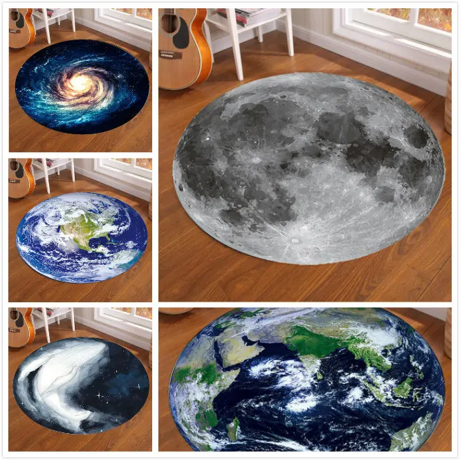 Galaxy Earth Moon Okrągły dywa – Home Decor Under 100 recenzja i cena