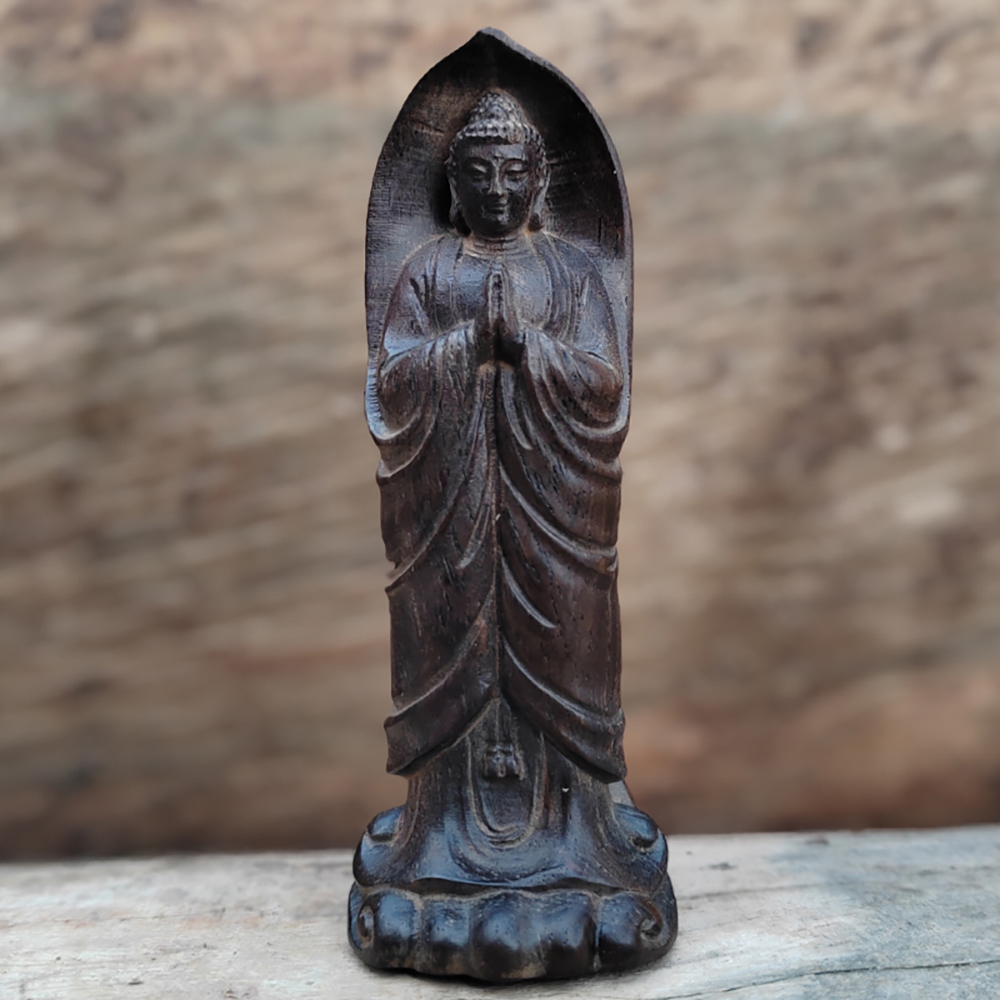 Drewniana figurka Buddy w styl – Home Decor Zen Style recenzja i cena