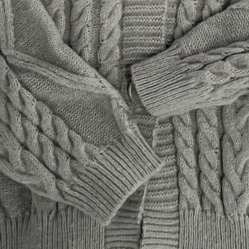 Szary kardigan damski TTPD, ci – Yarn Home Decor recenzja i cena